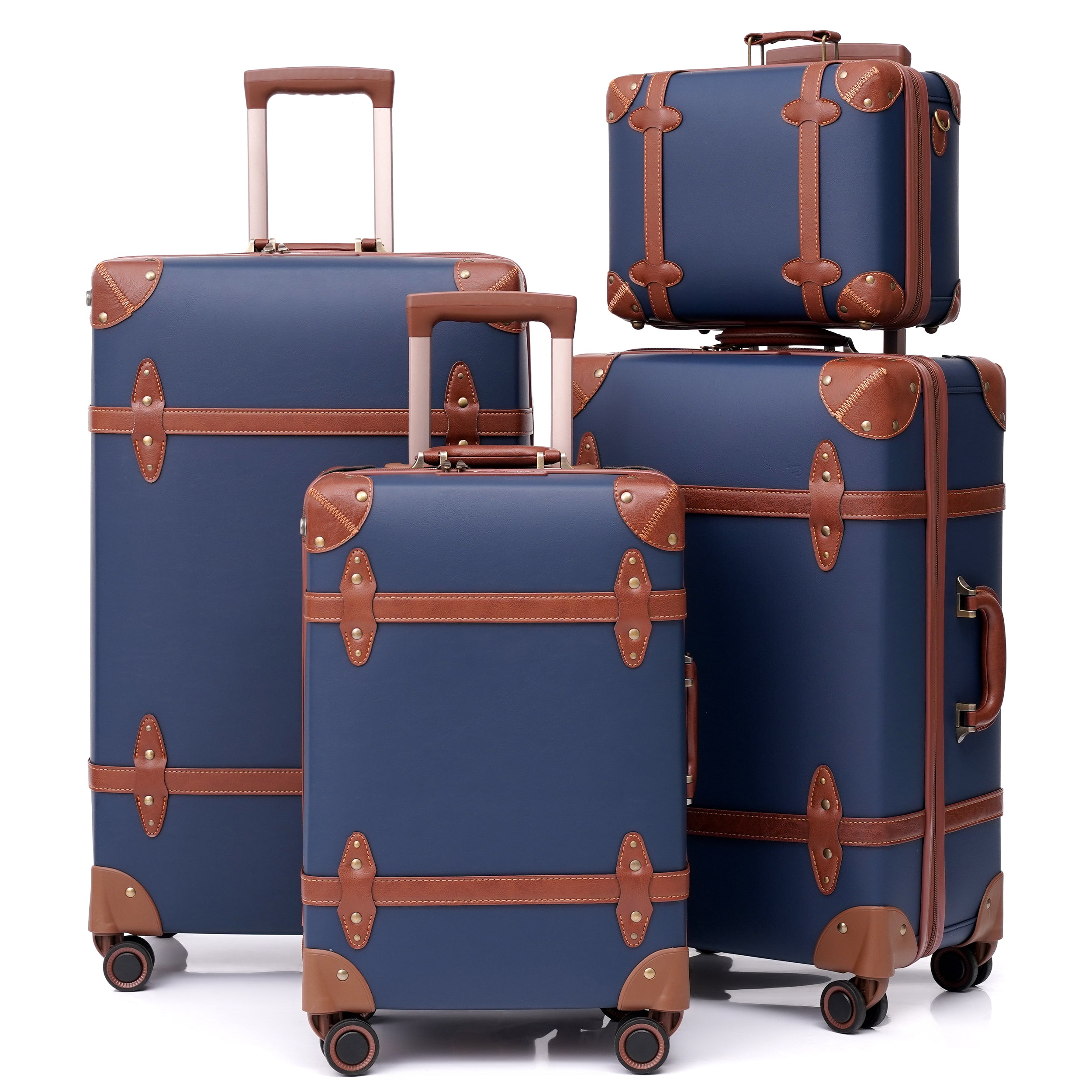 Urecity Vintage Zipper Luggage Set - 4 Piece – urecity-luggage