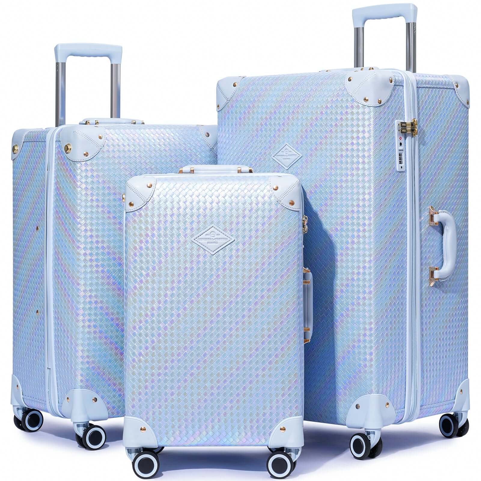 Urecity Vintage Crocodile Suitcase Set - 3 Piece – urecity-luggage