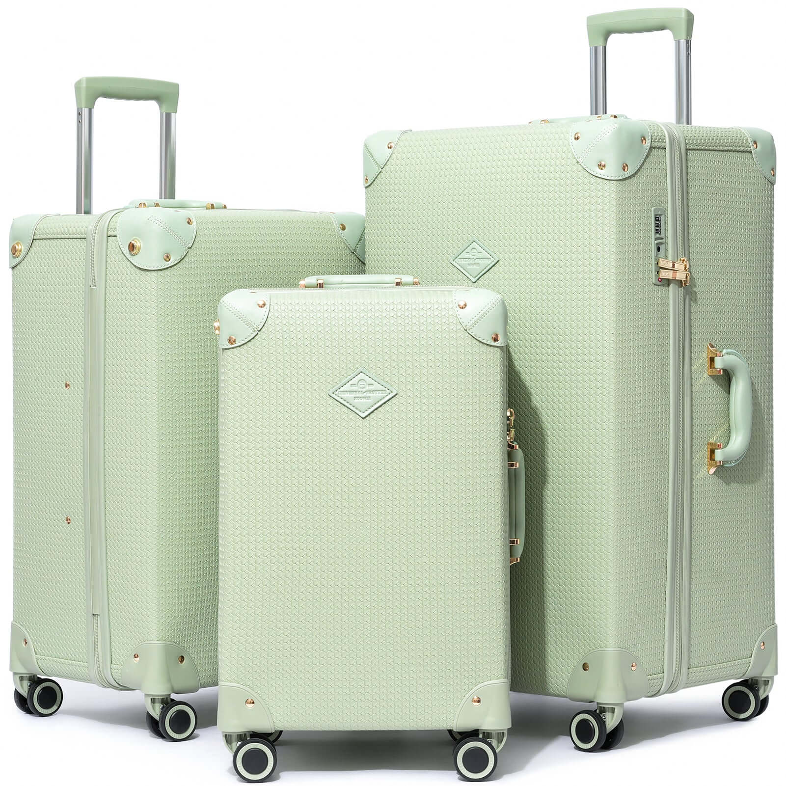 Urecity Vintage Crocodile Suitcase Set - 3 Piece – urecity-luggage