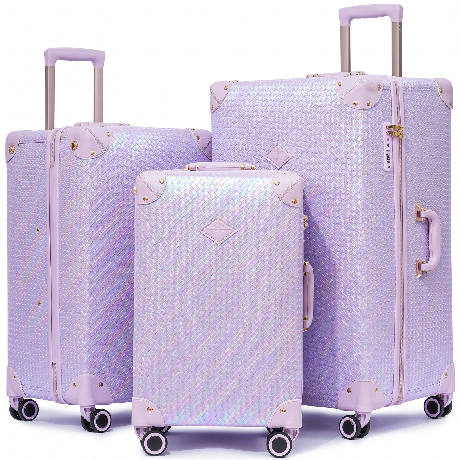 Urecity Vintage Crocodile Suitcase Set - 3 Piece – urecity-luggage