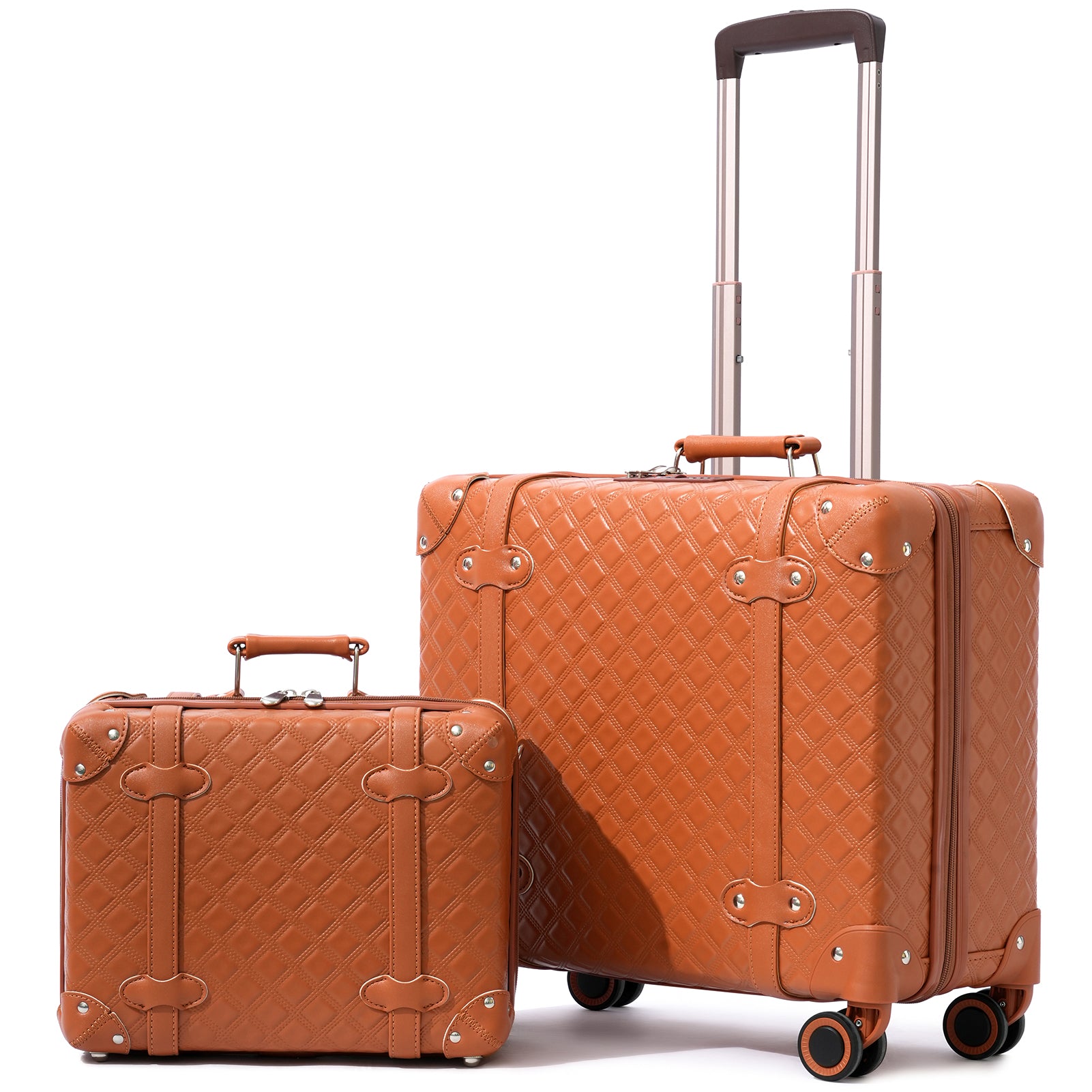 Urecity Vintage Zipper Luggage - 14'' & 18'' – urecity-luggage