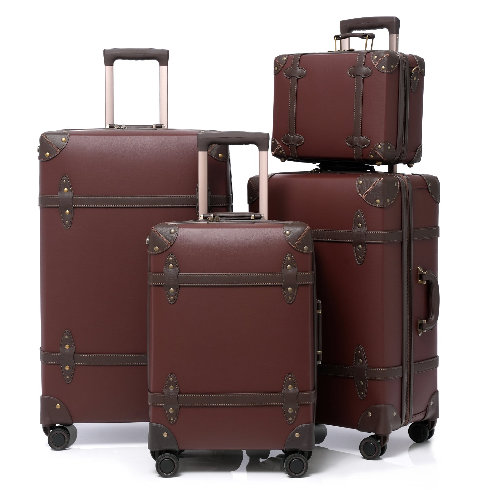 Urecity Vintage Zipper Luggage Set - 4 Piece – urecity-luggage