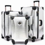 Urecity Vintage Crocodile Suitcase Set - 3 Piece – urecity-luggage
