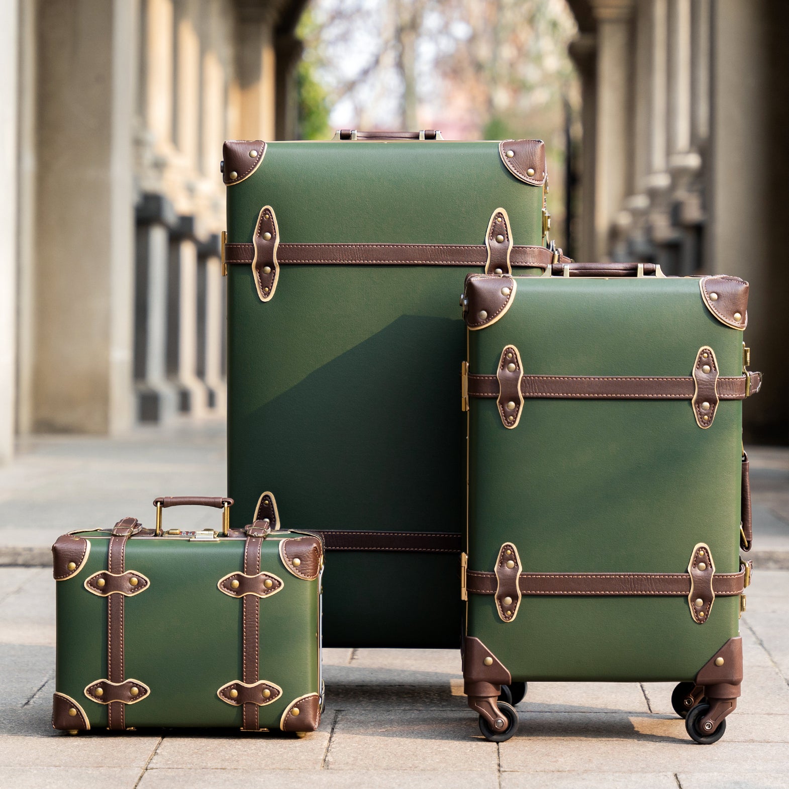 Retro luggage on sale