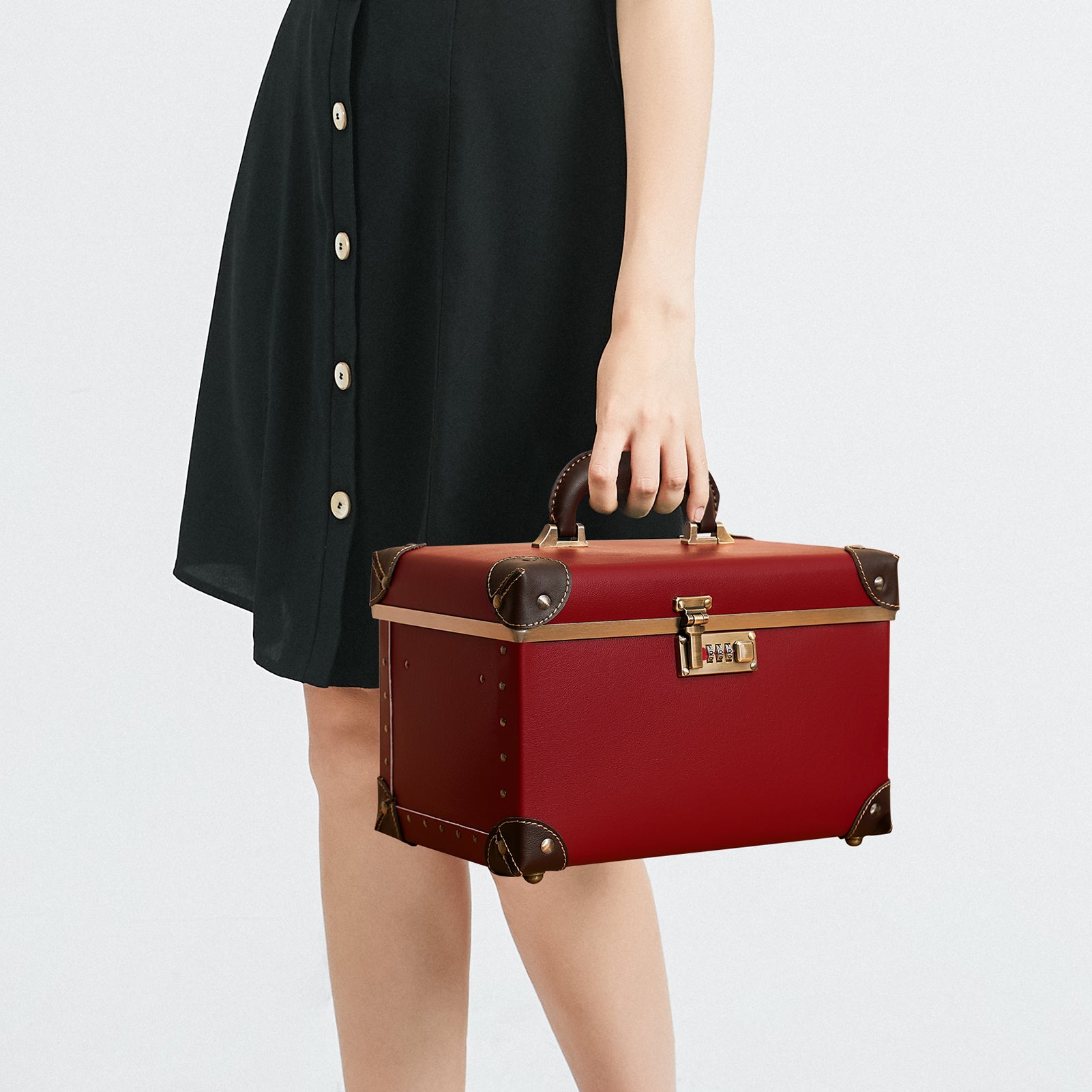 Red With Brown