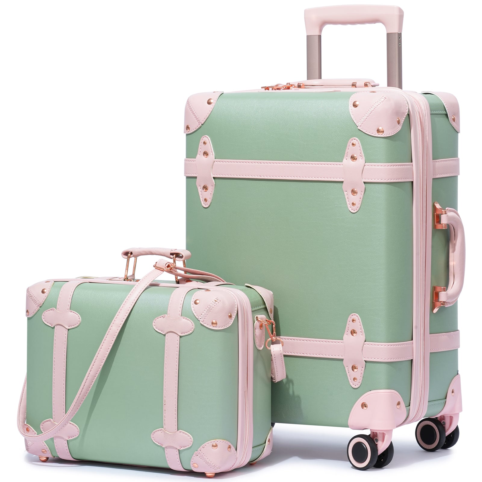 Green with Pink