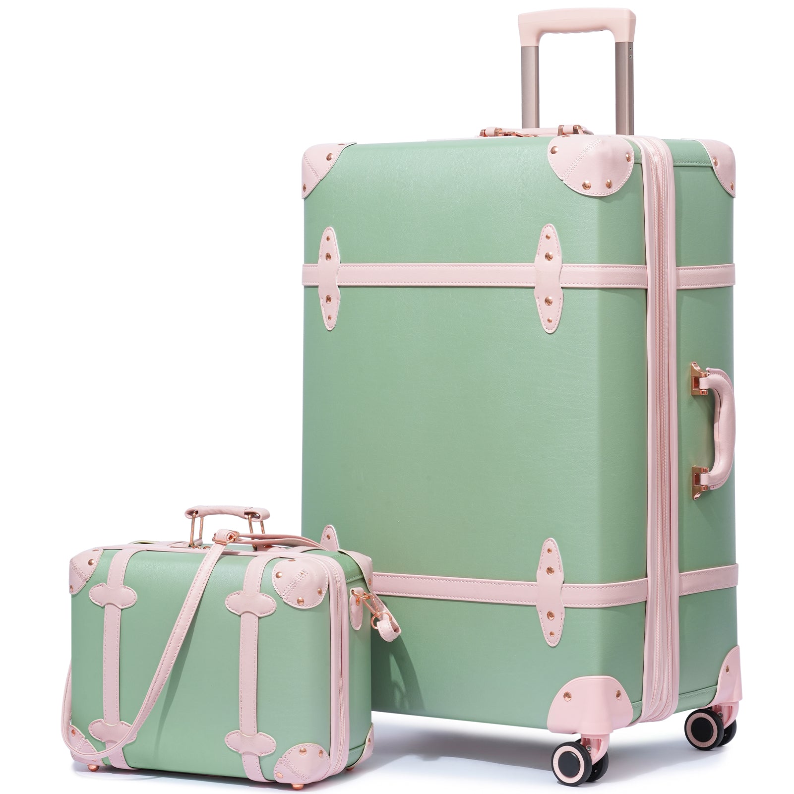 Green with Pink