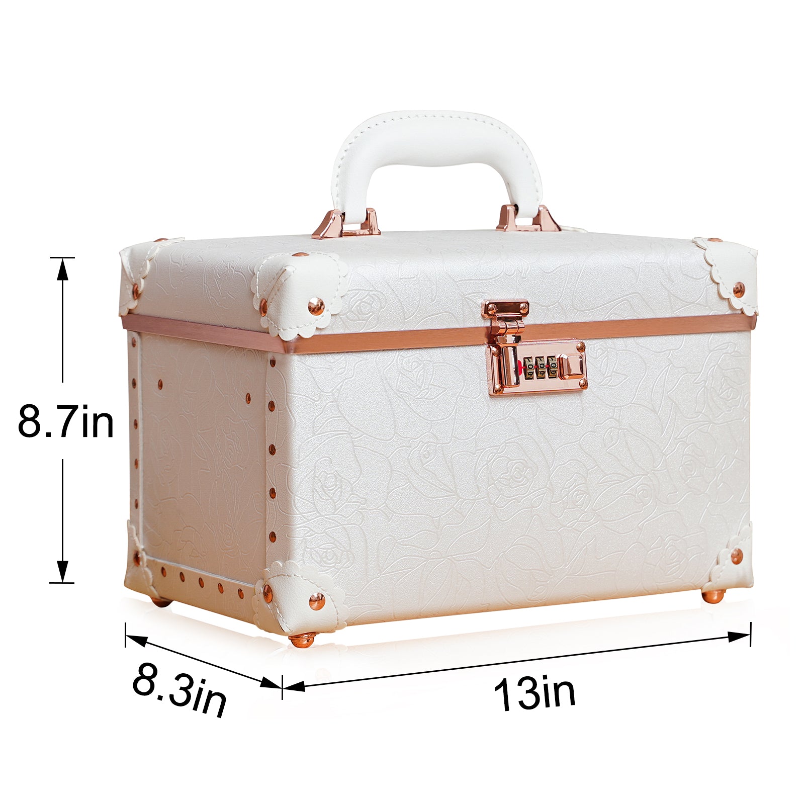 Vintage makeup case luggage hotsell